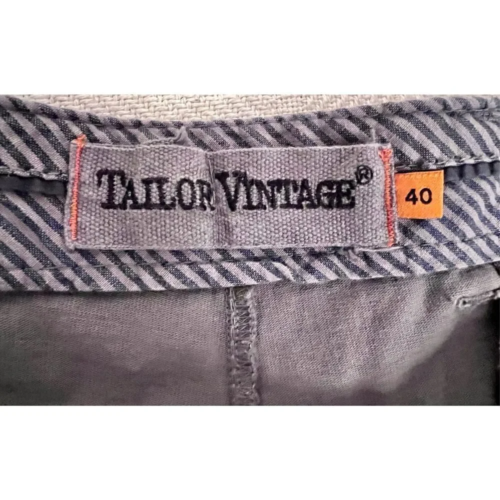 Tailor Vintage Men's Gray Shorts Size 40